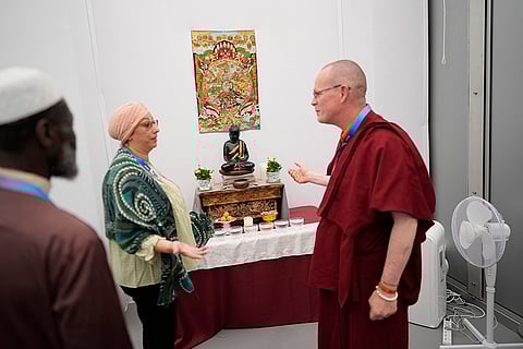 View of the Buddhist space